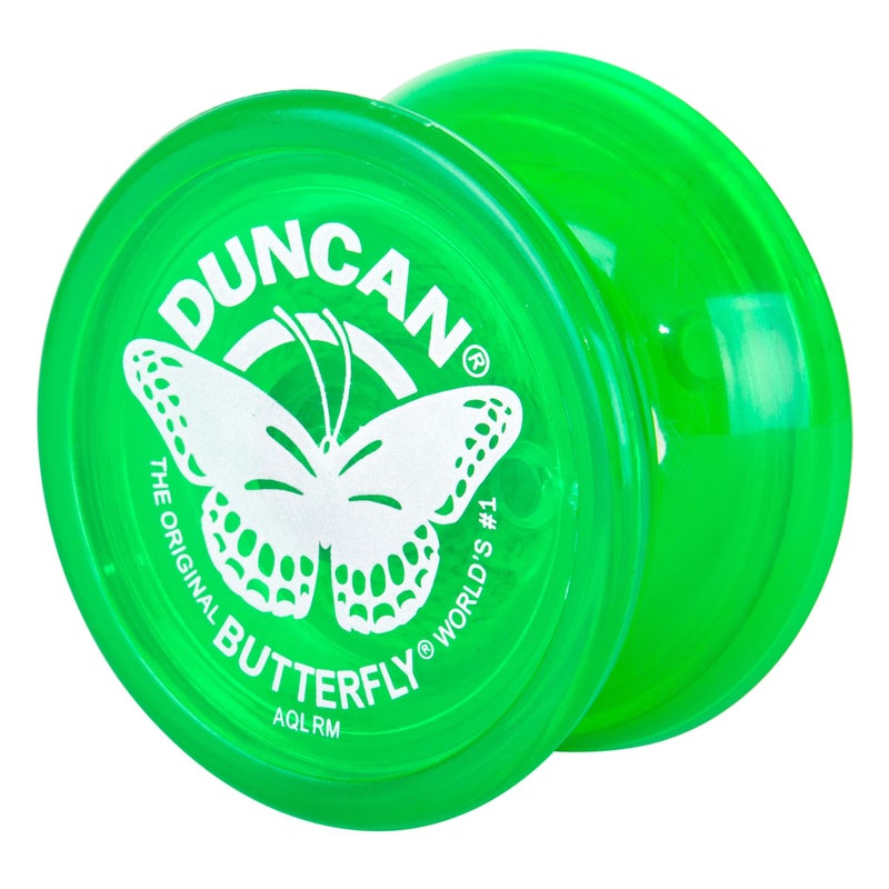 Duncan Toys Butterfly Yo-Yo, Beginner Yo-Yo with String, Steel Axle and Plastic Body, Green - Image 1